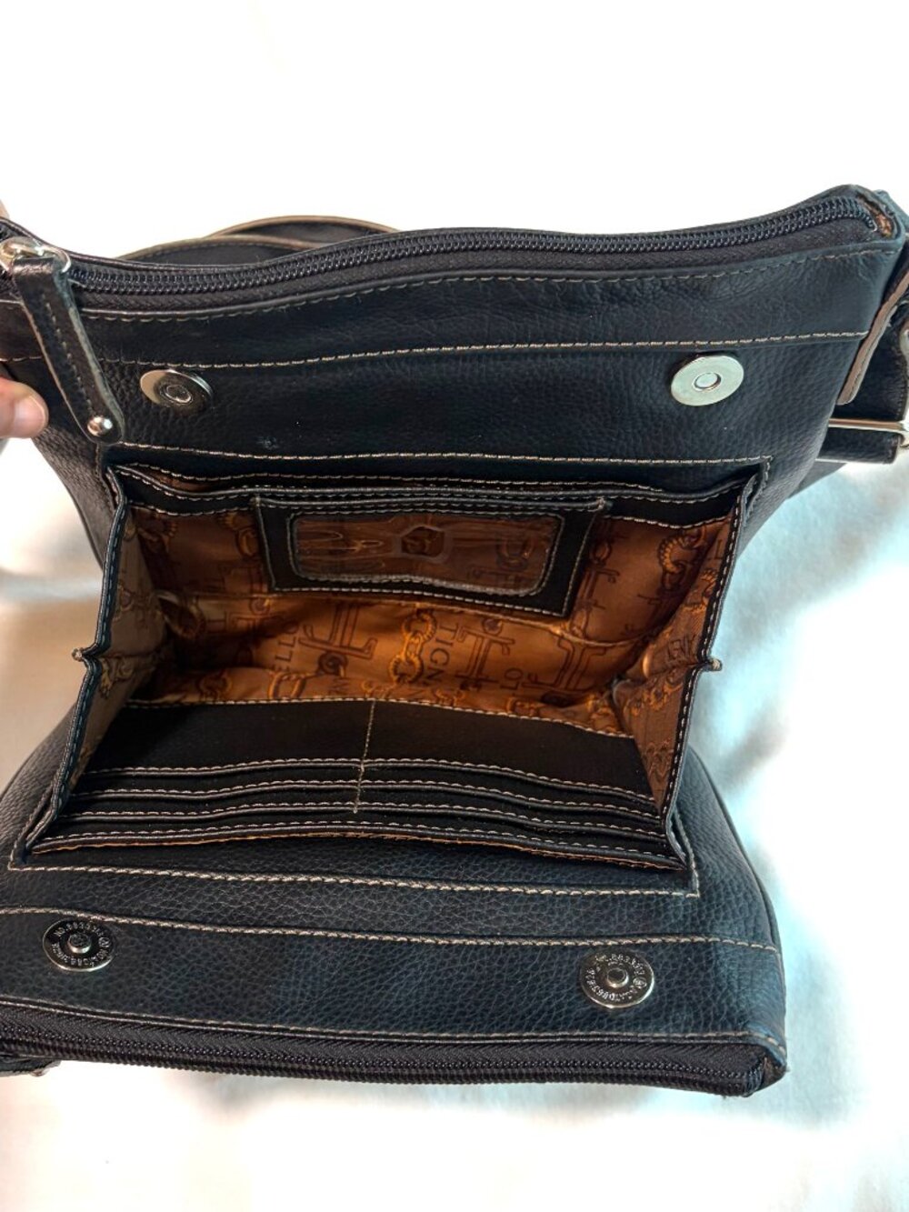 Vintage Tignanello purse black leather - Picture 6 of 13